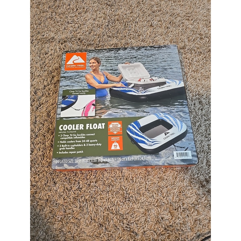 Ozark Trail Outdoor Equipment Inflatable Cooler Float (39" x 33" x 10") ''NEW''